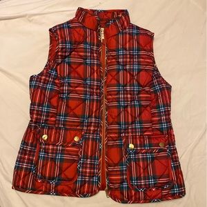 St. John’s Bay plaid puffer vest